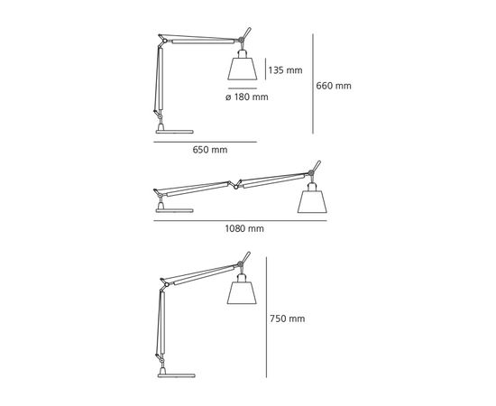 Настольная лампа Artemide Tolomeo basculante tavolo - Satin 180, фото 5