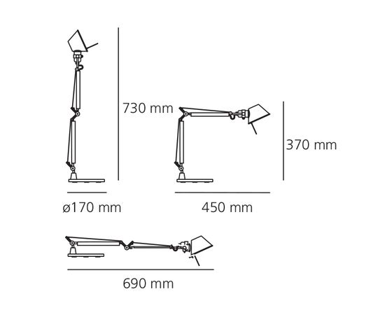 Настольная лампа Artemide Tolomeo Micro Table, фото 2
