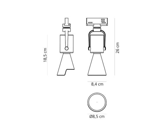Трековый светодиодный светильник Artemide Architectural Tycho micro - Track, фото 2