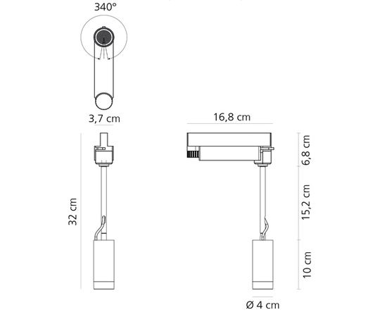 Трековый светодиодный светильник Artemide Architectural Vector - Track - Flood, фото 3