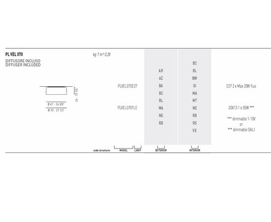 Потолочный светильник Axo Light (Lightecture) Velvet PLVEL070, фото 4
