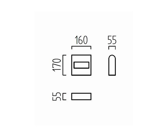 Настенный светильник Helestra GATE A18511.46, фото 4