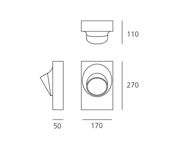 Настенный светильник Artemide outdoor Ciclope parete, фото 2