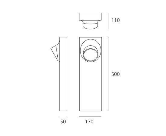 Осветительный столб Artemide outdoor Ciclope terra 50, фото 2