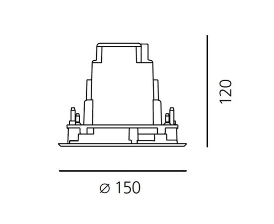 Встраиваемый в стену светильник Artemide outdoor Ego 150 downlight, фото 3