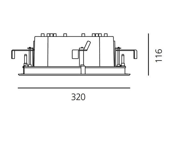 Встраиваемый в стену светильник Artemide outdoor Ego 320 downlight, фото 3
