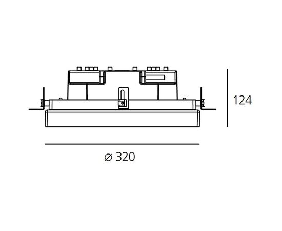 Встраиваемый в стену светильник Artemide outdoor Ego 320 vetro downlight, фото 2