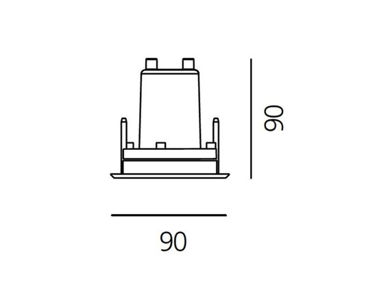 Встраиваемый в стену светильник Artemide outdoor Ego 90 downlight, фото 5