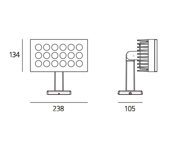 Уличный прожектор Artemide outdoor Falange 18, фото 2