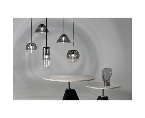 Подвесной светильник Tom Dixon Flask Pendant Smoke Wide, фото 3