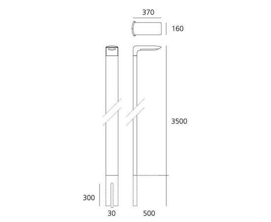 Уличный фонарь Artemide outdoor Hila palo, фото 3