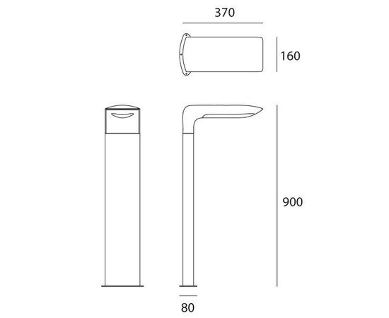 Уличный фонарь Artemide outdoor Hila terra, фото 3
