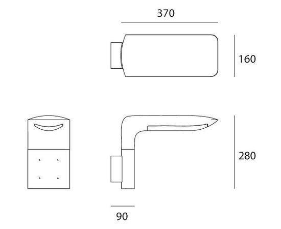 Настенный светильник Artemide outdoor Hila parete, фото 2
