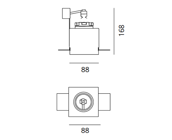 Встраиваемый в потолок светильник Artemide Architectural Java Downlight Wall Wash, фото 3