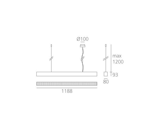 Подвесной светильник Artemide Architectural Kalifa II Suspension 1200, фото 4