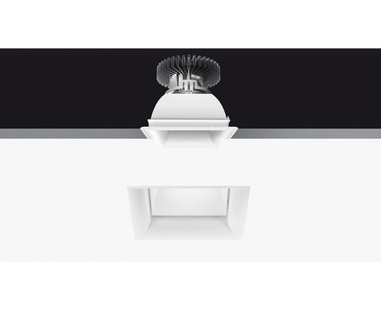 Встраиваемый в потолок светильник Artemide Architectural Luceri Kadro LED trimless Rounded edge trim, фото 3