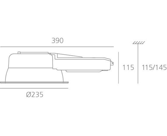 Встраиваемый в потолок светильник Artemide Architectural Luceri 220, фото 3