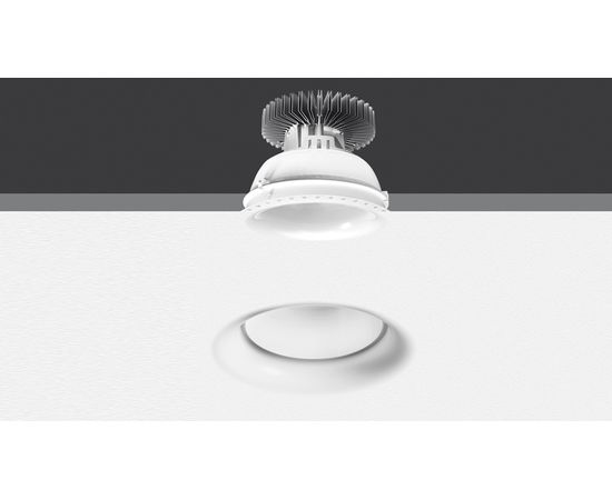 Встраиваемый в потолок светильник Artemide Architectural Luceri LED trimless Rounded edge trim, фото 4