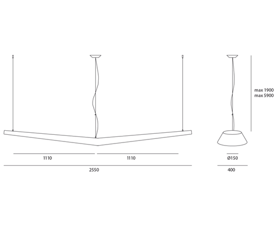 Подвесной светильник Artemide Architectural Mouette 2500, фото 5