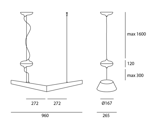 Подвесной светильник Artemide Architectural Mouette Mini, фото 4