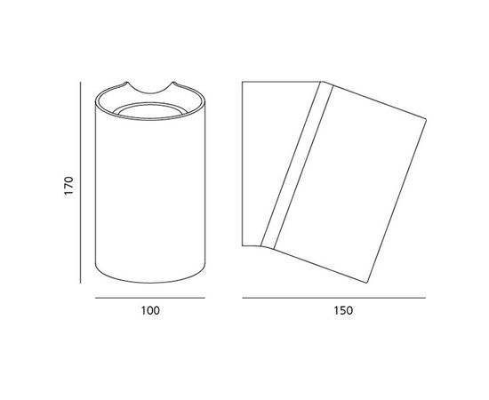 Настенный светильник Artemide outdoor Oblique Wall, фото 3