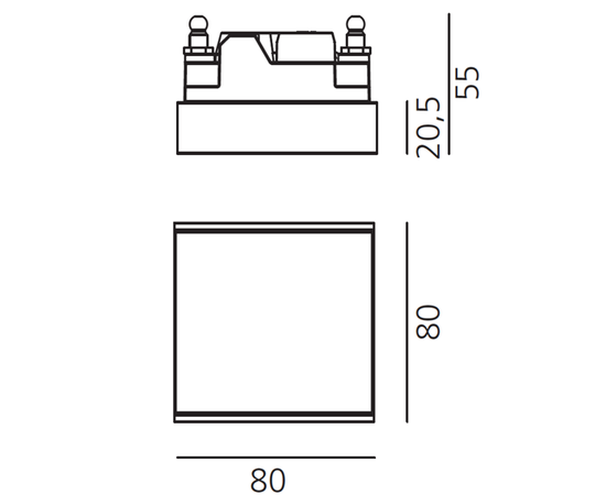 Встраиваемый в потолок светильник Artemide Architectural PAD 80, фото 2