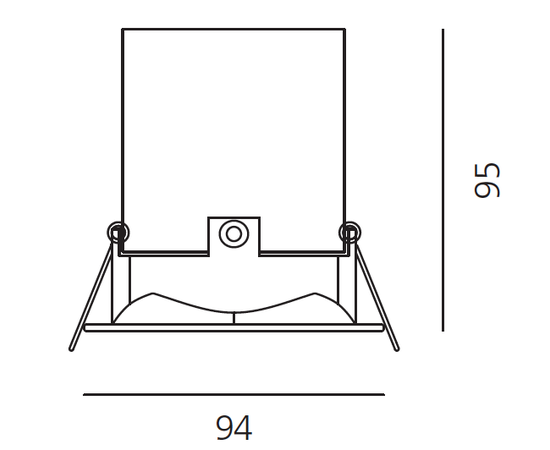 Встраиваемый в потолок светильник Artemide Architectural Parabola 100 Square, фото 5