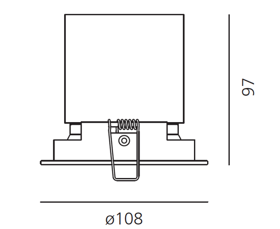Встраиваемый в потолок светильник Artemide Architectural Parabola 100 Adjustable Round, фото 4
