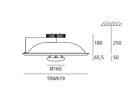 Встраиваемый в потолок светильник Artemide Architectural Solar Led, фото 2