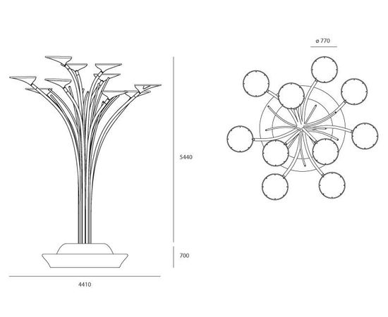 Уличный фонарь Artemide outdoor Solar Tree, фото 5