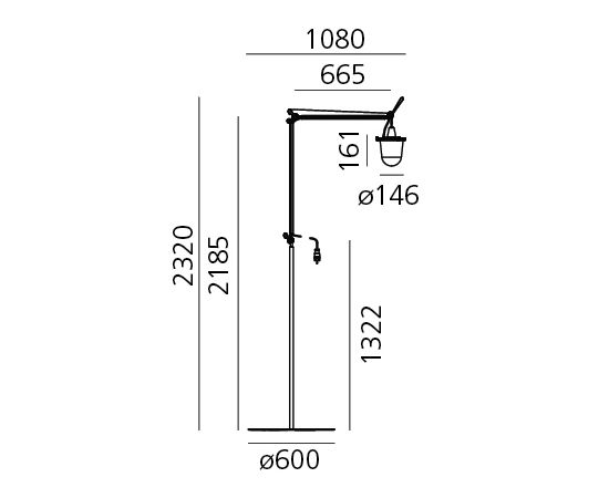 Уличный фонарь Artemide outdoor Tolomeo Lampione Outdoor Floor, фото 3