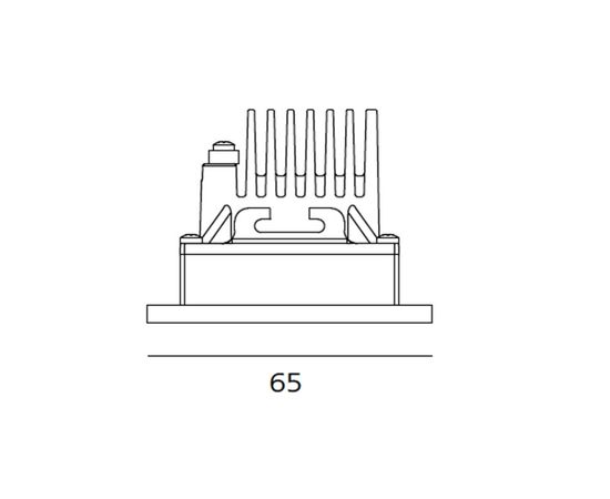 Встраиваемый в потолок светильник Artemide Architectural Zeno Up 3 Frosted Square, фото 5