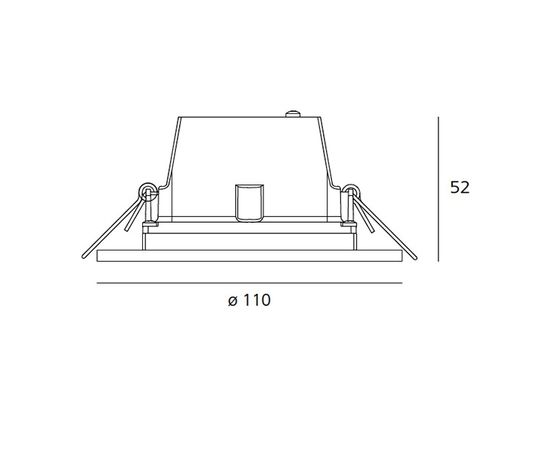 Встраиваемый в потолок светильник Artemide Architectural Zeno Up 4 Frosted Round, фото 2