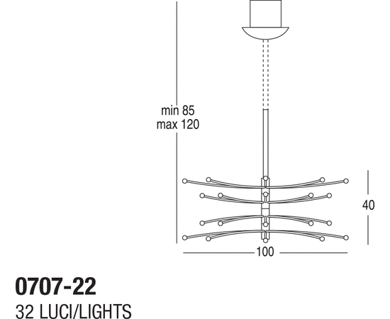 Подвесной светильник Penta Vertigo 0707-22, фото 2