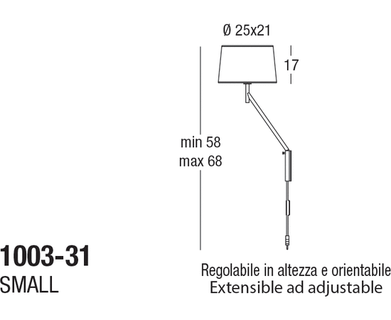 Настенный светильник Penta Bridget 1003-31, фото 2
