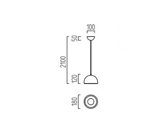 Подвесной светильник Helestra WIDA 16/1715.28, фото 3