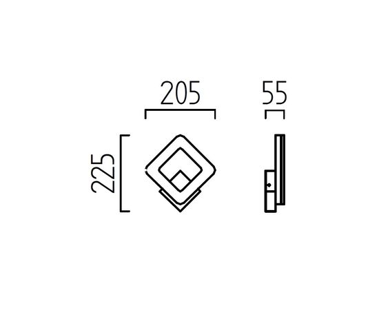 Настенный светильник Helestra PAT 18/1614.07, фото 2