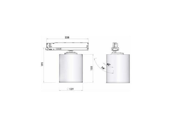 Трековый светодиодный светильник Lival GA16 Reform, фото 2