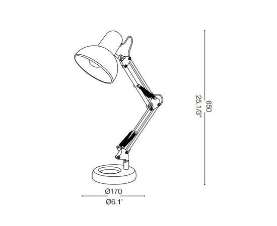 Настольная лампа Ideal Lux KELLY TL1, фото 3