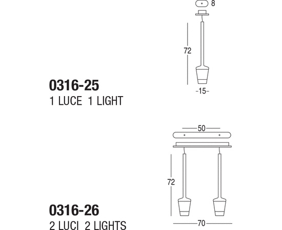 Подвесной светильник Penta Luume 0316-25, фото 2