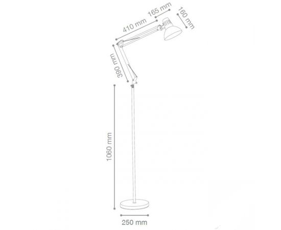 Торшер Ideal Lux WALLY PT1, фото 2