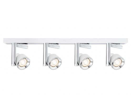 Потолочный светильник Paulmann Spotlight Turn max2x10W GU10 Ws/Chr Mt 66675, фото 3