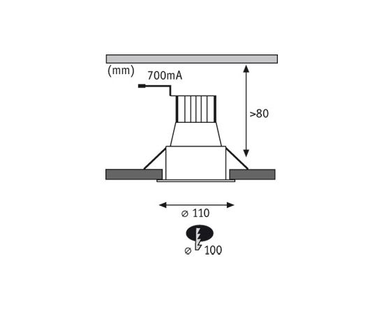 Встраиваемый в потолок светильник Paulmann Premium Line Daz LED 92691, фото 2