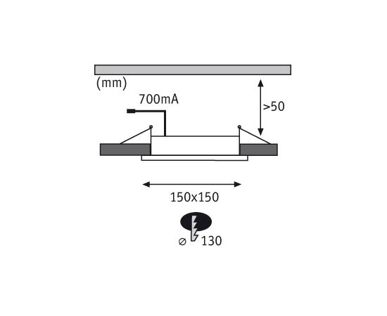 Встраиваемый в потолок светильник Paulmann Premium Line Dice 92696, фото 2