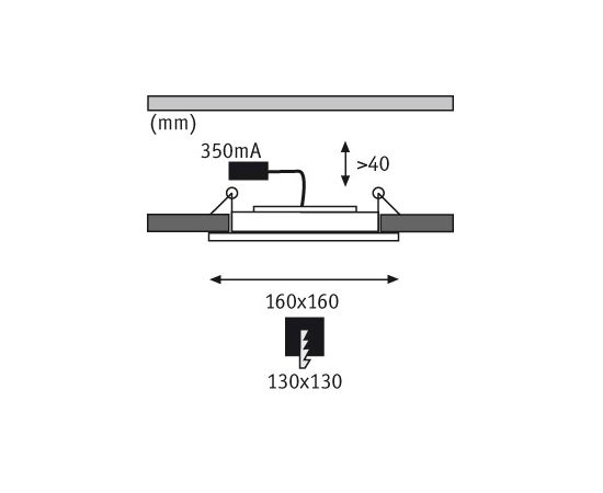 Встраиваемый в потолок светильник Paulmann Premium Line DecoDice 92706, фото 2