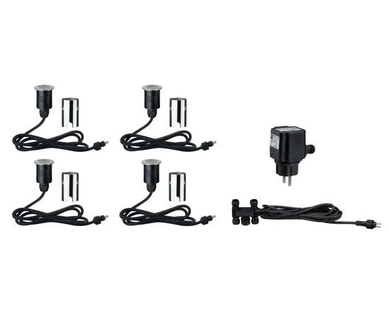 Встраиваемый в грунт светильник Paulmann MiniBoden EBL rund IP67 Basis 4x1W Est 93784, фото 3