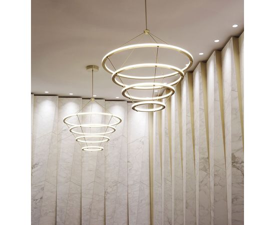 Подвесной светильник Roll &amp;amp; Hill Halo Chandelier - 3 Rings, фото 5