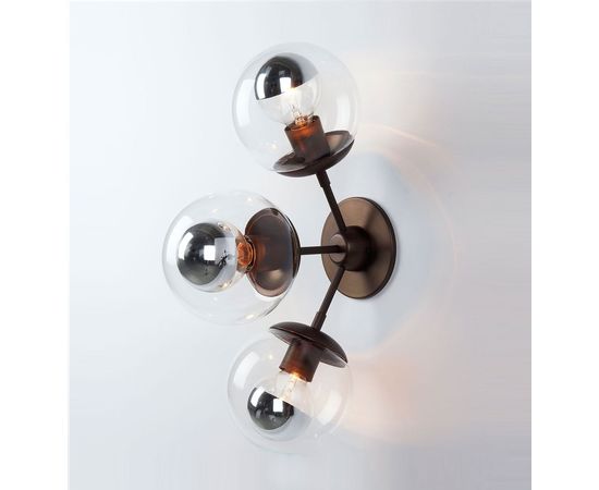 Настенный светильник Roll &amp;amp; Hill Modo Sconce - 3 Globes, фото 3