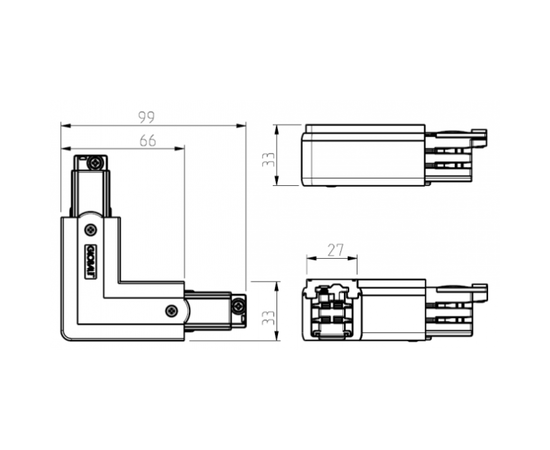 Шинопровод осветительный Nordic Aluminium XTS-34, фото 4