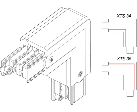 Шинопровод осветительный Nordic Aluminium XTS-35, фото 2